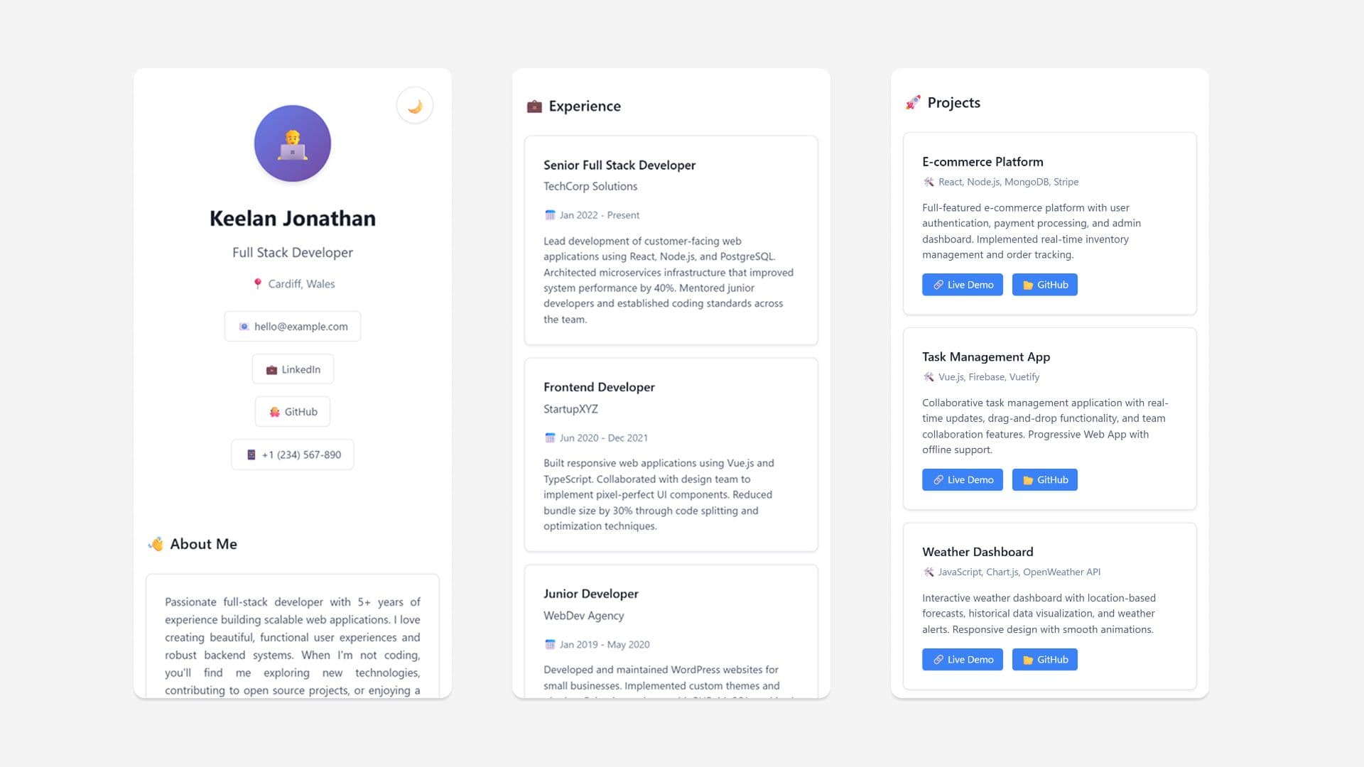 Building a Modern Resume Landing Page Template: Free for the Developer Community